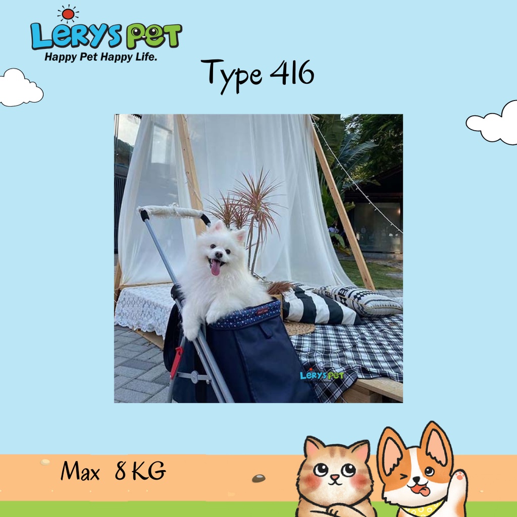 Stroller Hewan | Stroller Anjing & Kucing | Pet Stroller | Pet Cargo | Leryspet