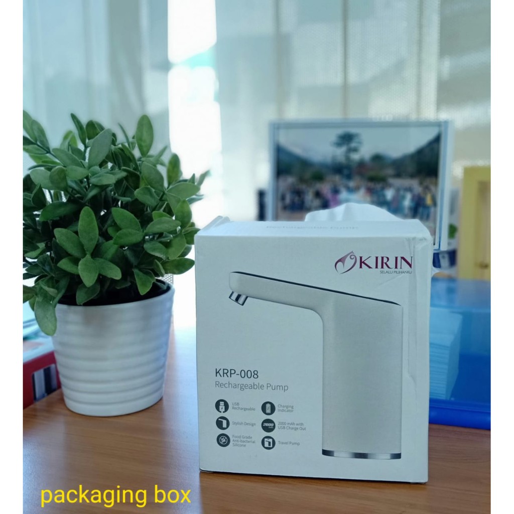 Pompa Galon Elektrik Kirin Rechargeable Pump KRP-008