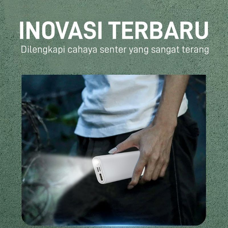 Powerbank Senter Veger VP-2018  20000Mah Fast Charging Real kapasitas