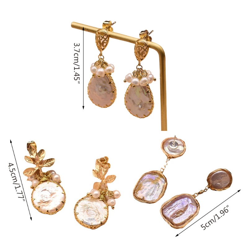 Siy Anting Tusuk Gantung Desain Lingkaran Hias Mutiara Imitasi Gaya Vintagebarok Untuk Wanita