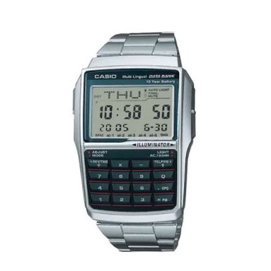 Jam Tangan Casio Kalkulator DBC-32D DBC32D Rantai Original Garansi