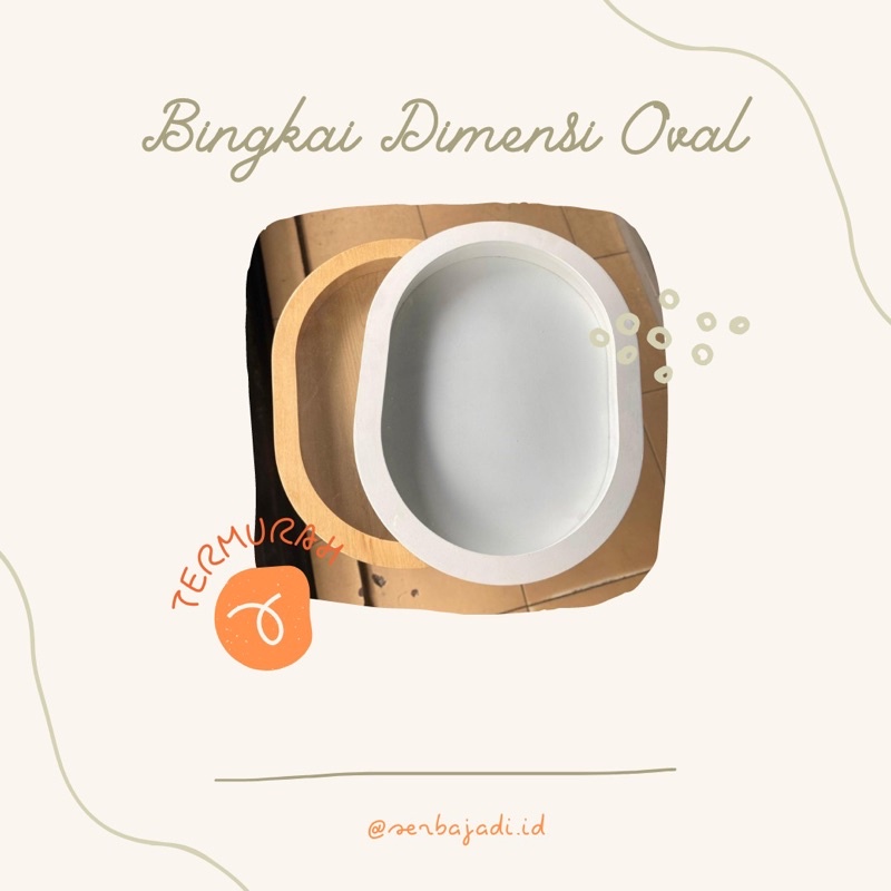 Bingkai 3D 30x40cm Bentuk / Bingkai Dimensi / Bingkai Mahar Rustic