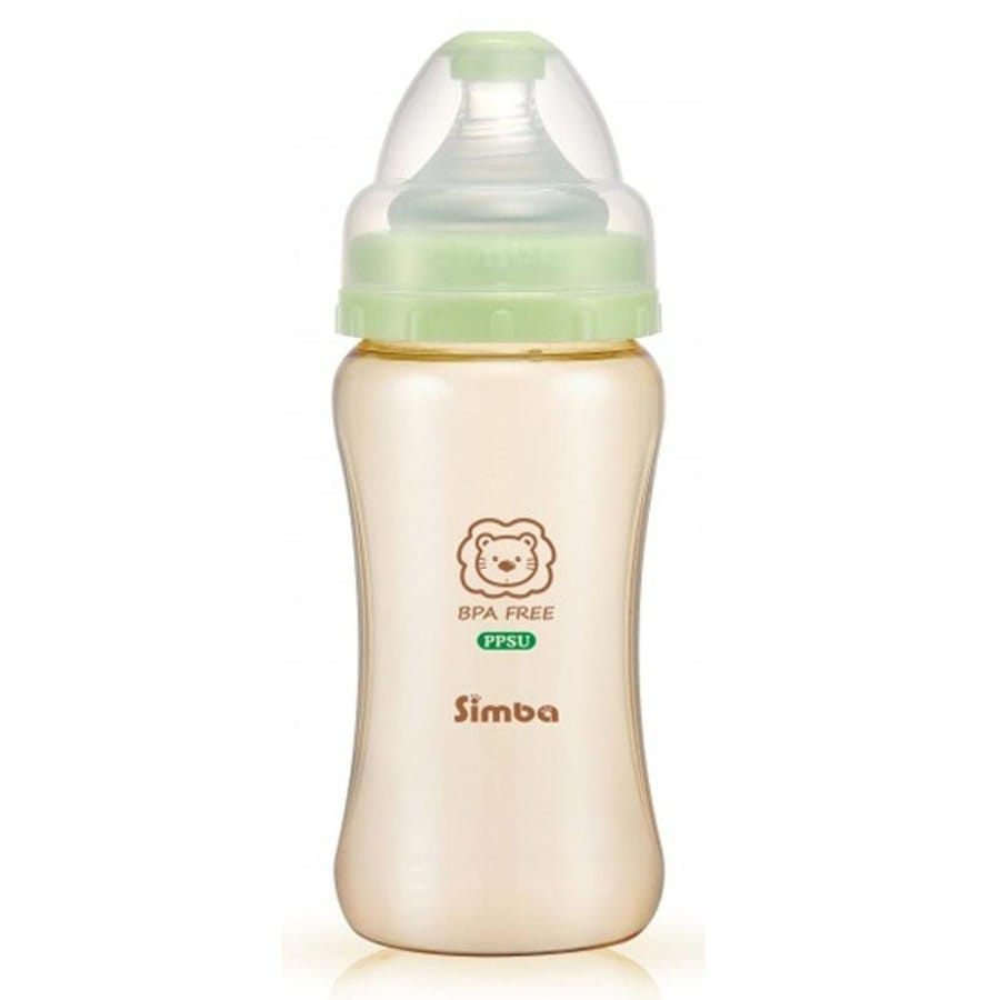 SIMBA PPSU WIDE NECK FEEDING BOTTLE 270ML ISI 2PCS P6011 / BOTOL SUSU SIMBA