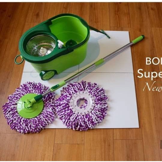 ALAT PEL Super MOP BOLDe SOLANA - STAINLESS - RODA - ASLI - SUPERMOP - Hijau muda