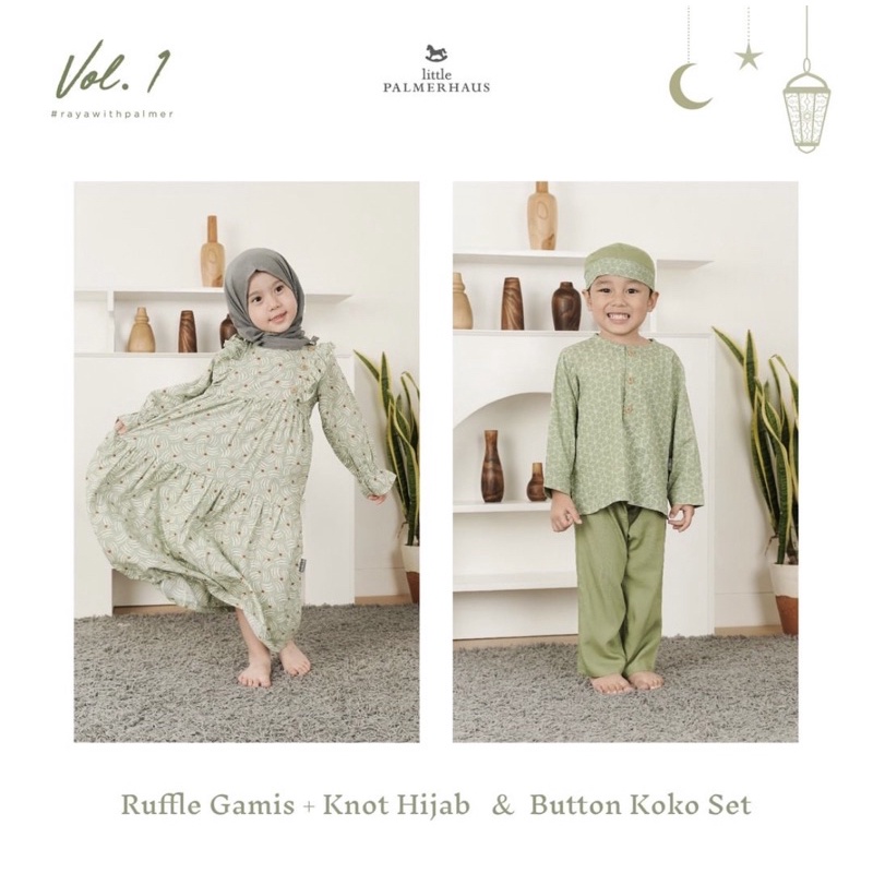 RAYA COLLECTION LITTLE PALMERHAUS BAJU KOKO BUTTON SET / BAJU KOKO