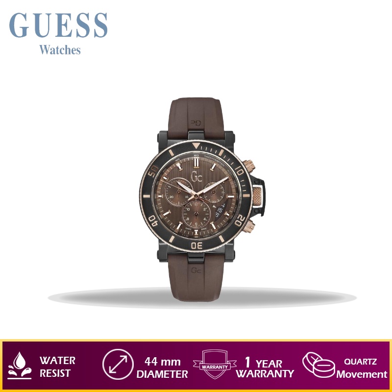 Jam Tangan Pria GUESS GC X95004G4S Strap Leather Original