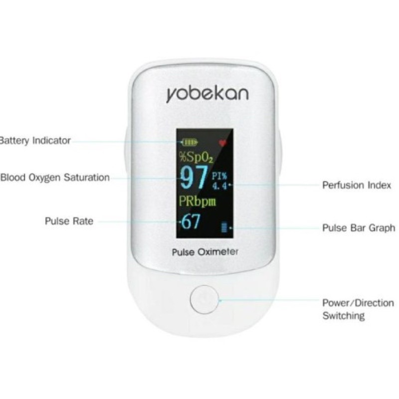 Original Pulse Oximeter YOBEKAN Digital Exp Baru
