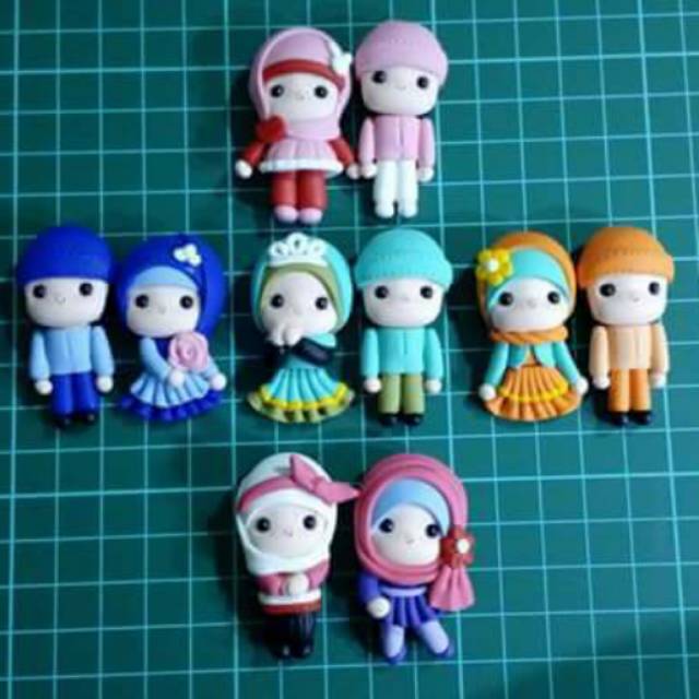 

Coklat katakter anak muslim