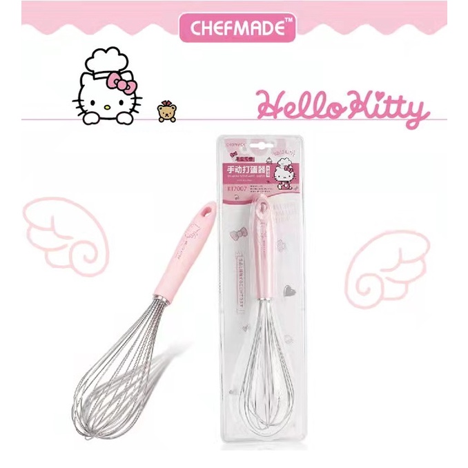 Hello Kitty Chefmade KT7007 Whisk Whisker Pengocok Kocokan Telur Pink