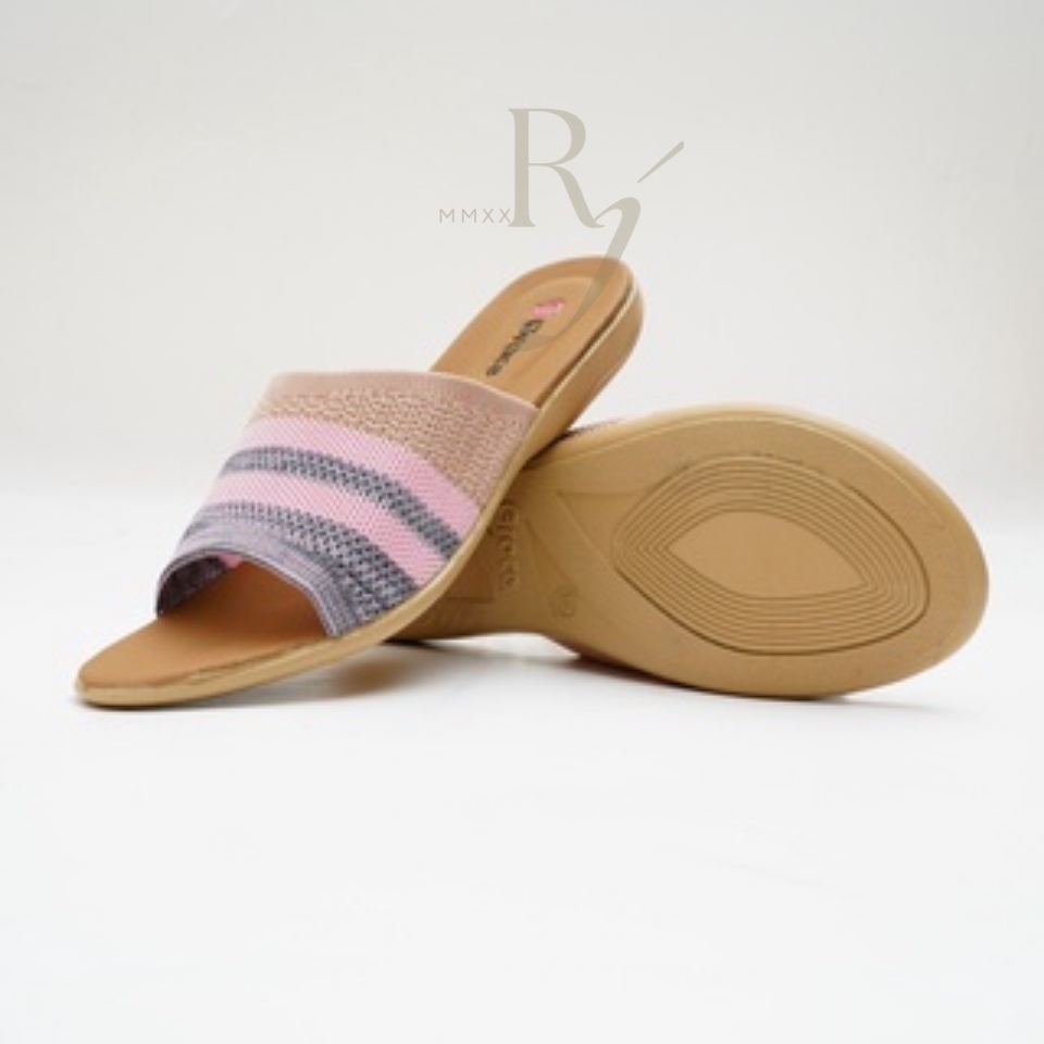 GRACE [AURORA SELOP] /Sandal Teplek Wanita Distro Selop Rajut elastis Flat/ Sandal Slop Karet Rajut Cewek