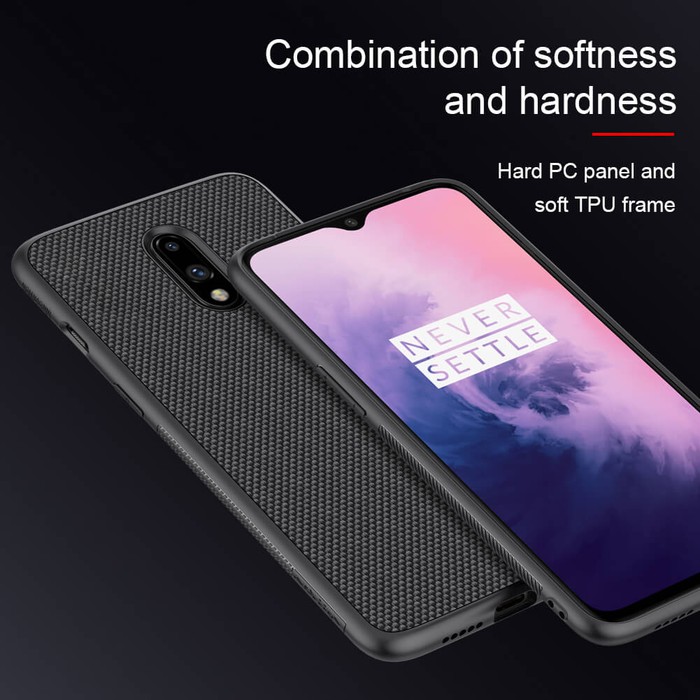 Hard Case Oneplus 7 Nillkin Textured Nylon Fiber Casing Original