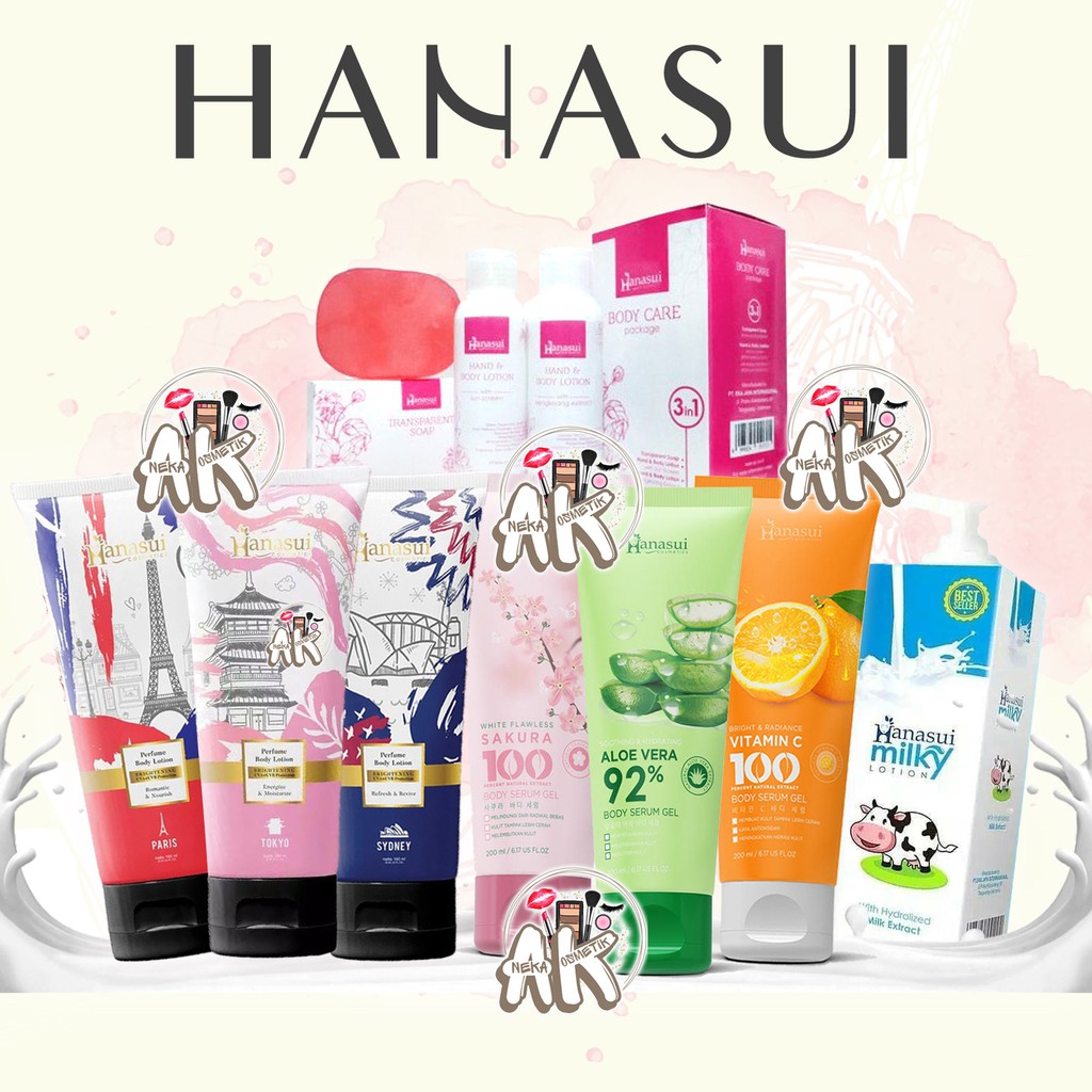 Hanasui Hb Milky,Body Care,Parfume Body Lotion, Bpom