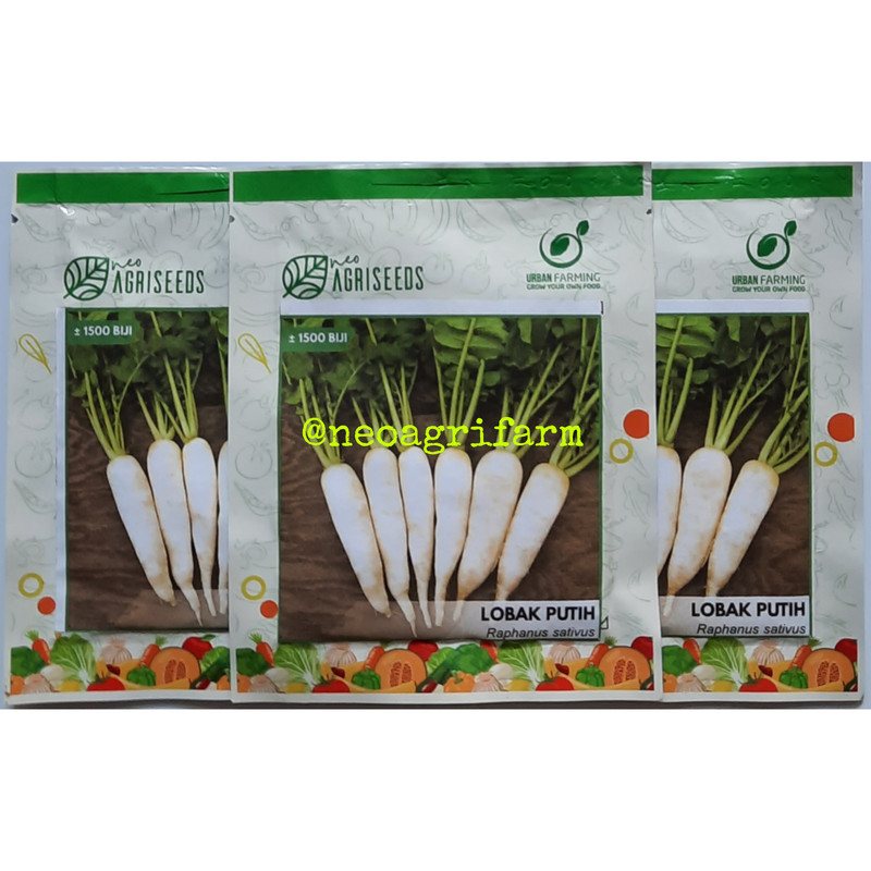 Jual Benih Lobak Putih Repack Neoagriseeds Isi 1500 Butir Shopee