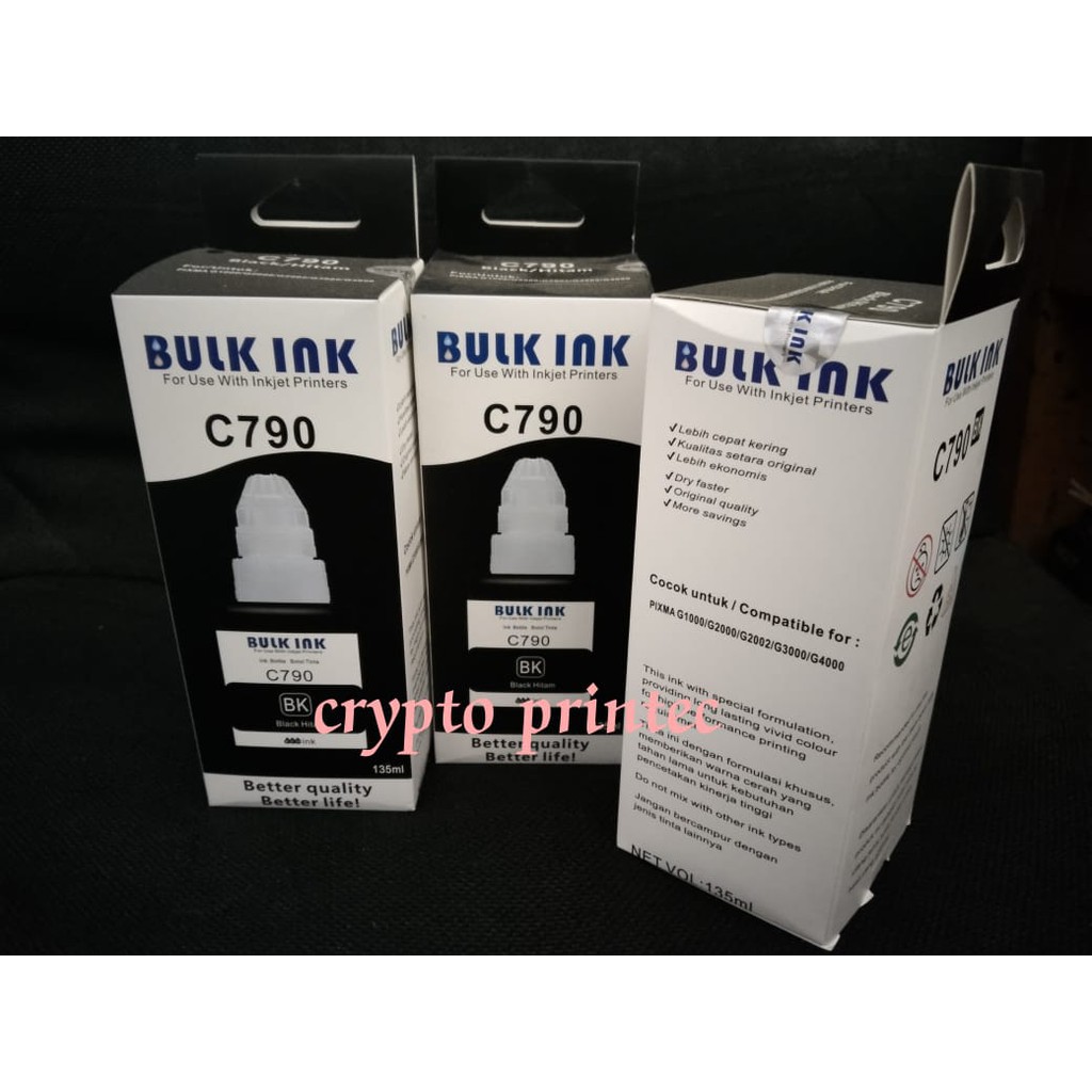 Tinta Canon Black C790 For Printer Canon G1000 G2000 G3000 G4000 G1010 G2010/Tinta Bulk Ink C790