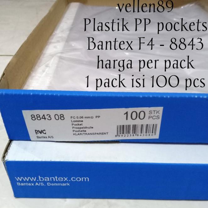 

Sale Plastik Pp Pockets F4 Clear Merk Bantex 8843 @100 Pcs | Produk Baru