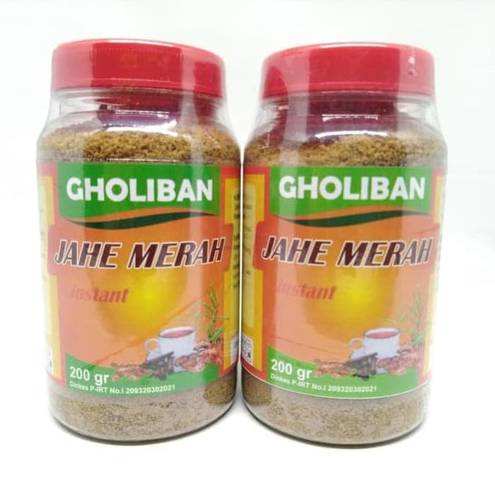 

Jahe Merah Instan / Seduh Gholiban Kemasan Toples 200 Gram Original