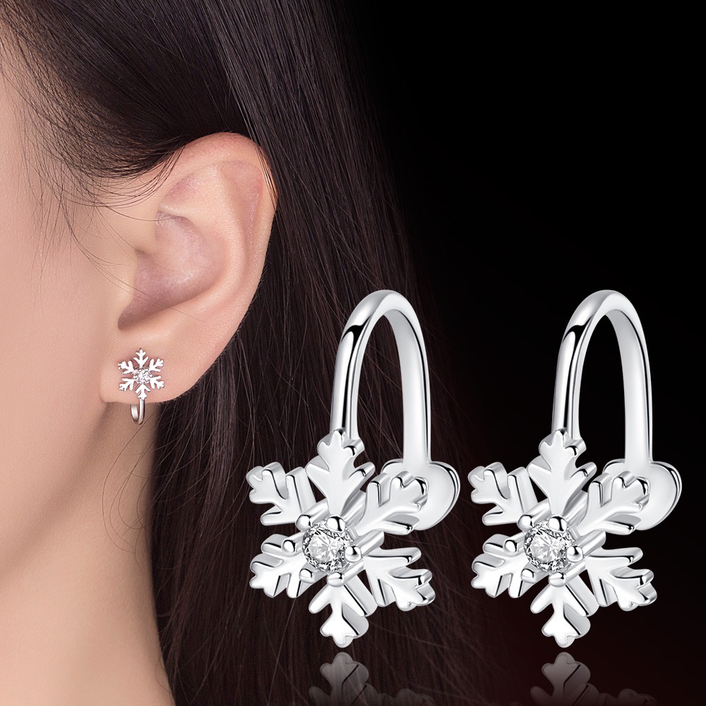 Anting Perak 925 Wanita Pohon Natal Fashion Perhiasan/Subang Telinga anting perempuan