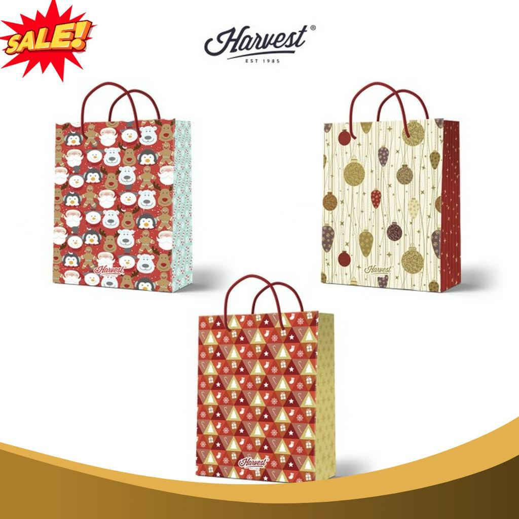 

DISKON Paper Bag Natal Christmas Harvest L Paket isi 3
