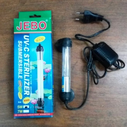 JEBO CUV-05 Lampu UV Celup Aquarium Kolam Ikan C 5 Watt 5W Sterilizer