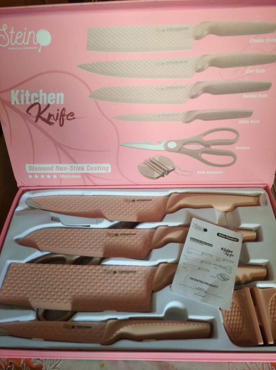Diamond Knives Set Steincookware / Pisau Set Steincookware