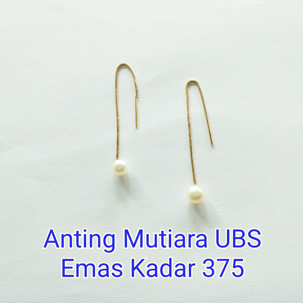 Anting Emas Mutiara Ubs Kadar 375 Berat 1 42 Gram Indonesia