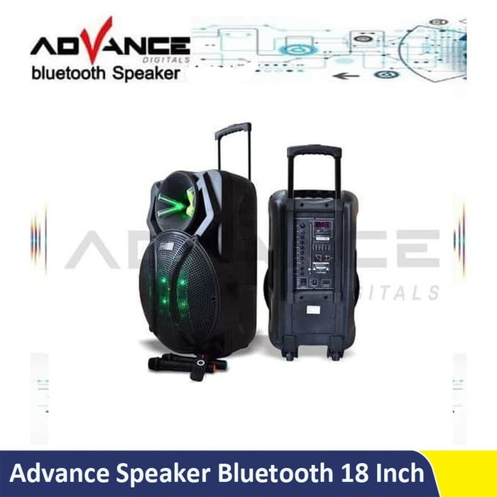 SPEAKER BLUETOOTH + MIC + REMOTE + EQ  ADVANCE K-1812 / SPEAKER ADVANCE K1812 18 INCH