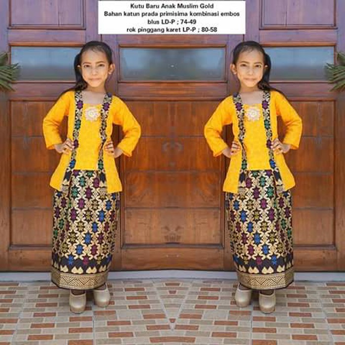 SPEKTAKULER Kebaya kutu baru anak panjang 8-10tahun ORI