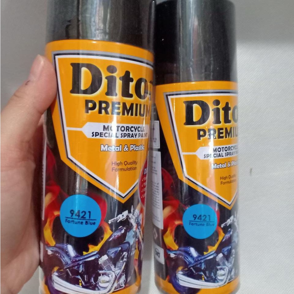 DITON Premium Pilok Pilox Cat Semprot - 9421 Fortune Blue / Biru Muda (400cc)