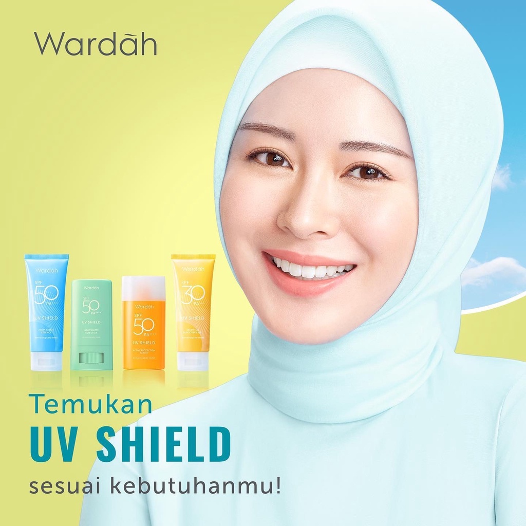 Wardah UV Shield Aqua Fresh Essence SPF 50 PA+++ 30ml | Essential Sunscreen Gel SPF 30 PA+++ 40ml