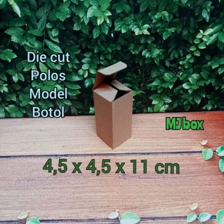 

kardus karton uk 4,5x4,5x11 cm... die cut. box corrugated model kemasan botol
