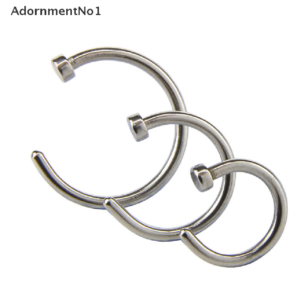 (AdornmentNo1) 14pcs / Set Cincin Tindik Hidung / Tubuh Bahan Stainless Steel Untuk Pria / Wanita