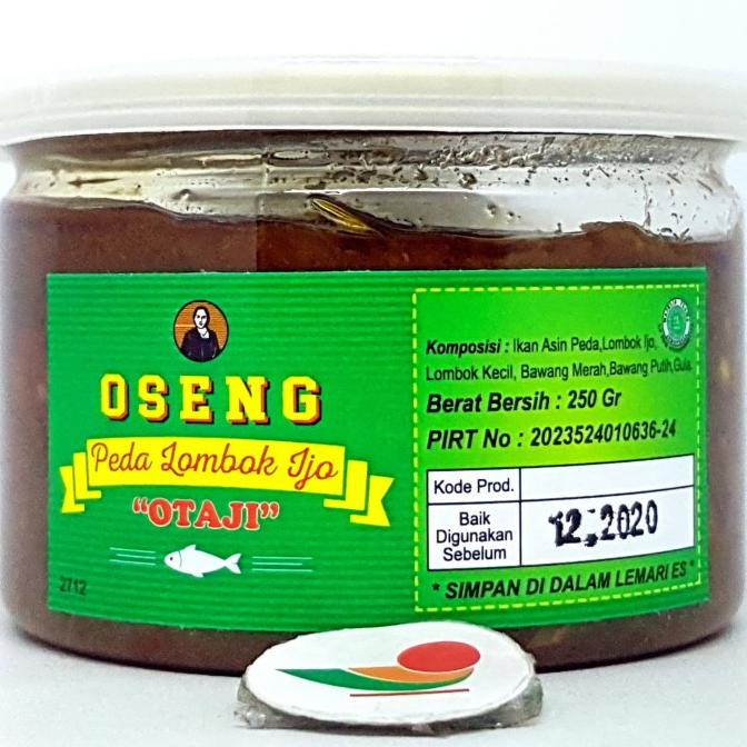 

OTAJI OSENG PEDA LOMBOK IJO 250gr | HALAL MUI LAUK SIAP MAKAN ASLI