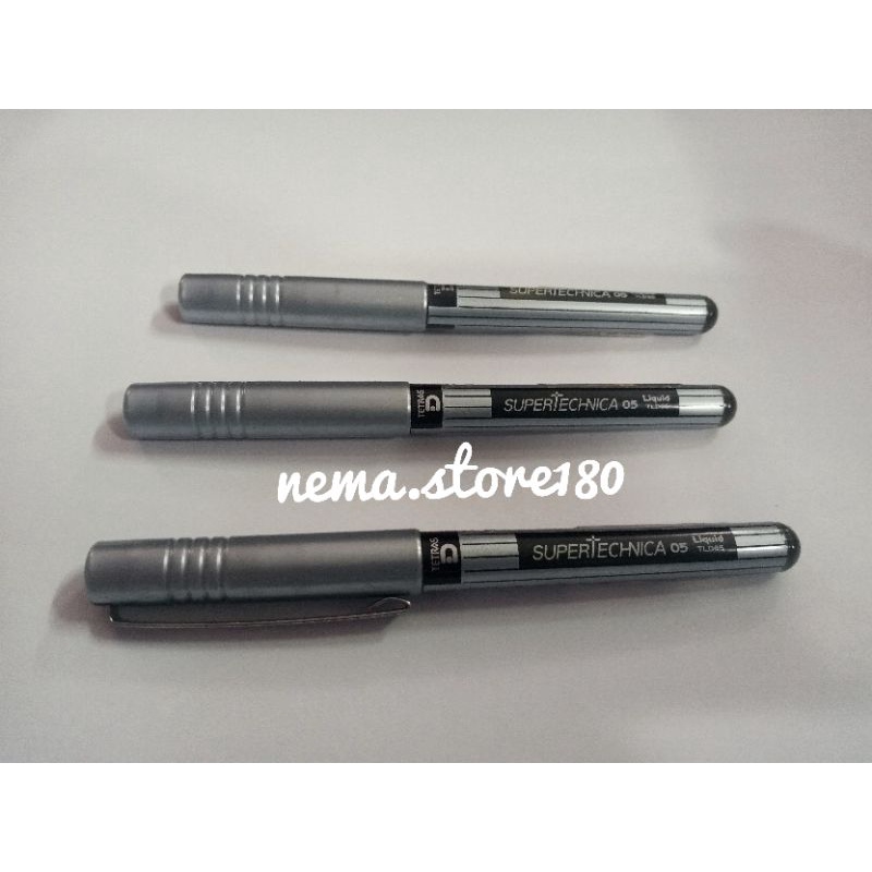 

PENA BOLPOIN PENTEL SUPERTECHNICA 05 LIQUID TLD65 TETRAS/PULPEN PENTEL LIQUID TLD65