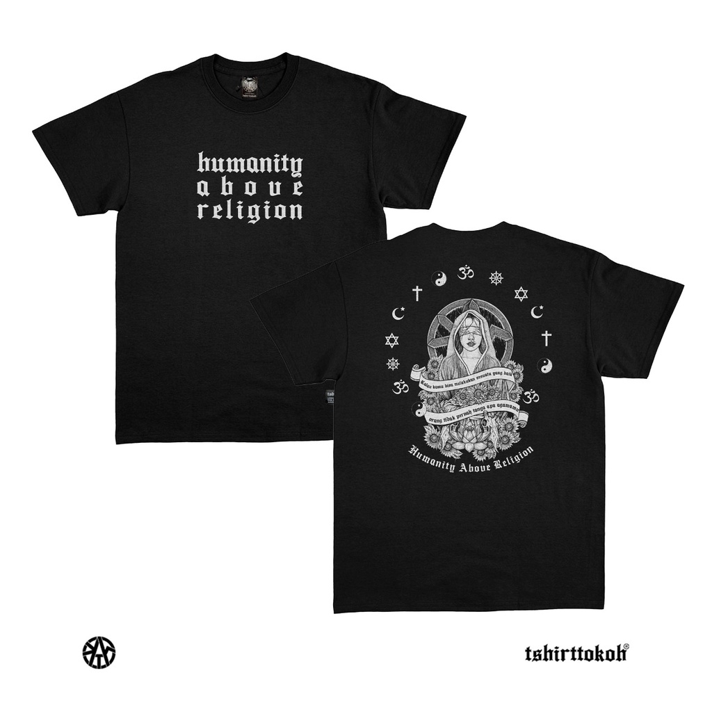 Tshirttokoh - Kaos Humanity Above Religion 02