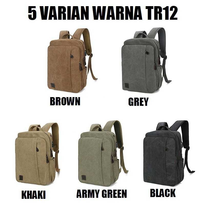 Tas Ransel Laptop - TR12 Tas Ransel Laptop Pria