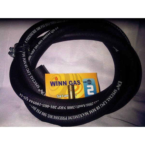 Selang Gas LPG 500 PSI berlapis 3 Untuk Kompor Gas Tebal kuat dan anti Minyak Super Aman