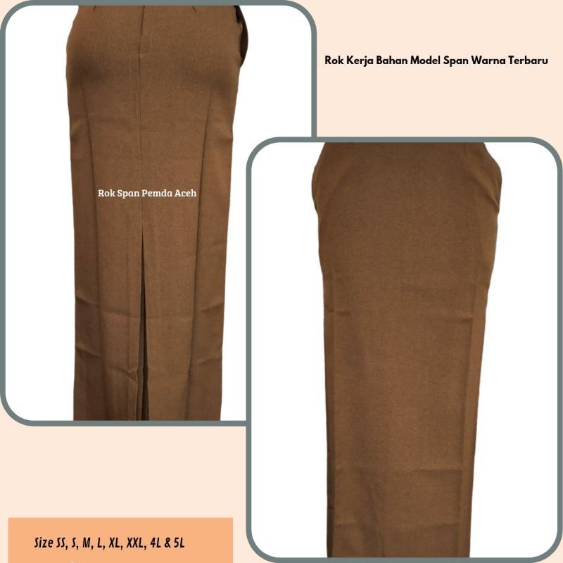 rok kerja wanita/rok pns kain katun toyobo