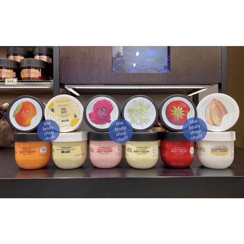 The Body Shop Body Yogurt 200ml Moringa Yogurt British Rose Yogurt Almond Milk Yogurt Strawberry