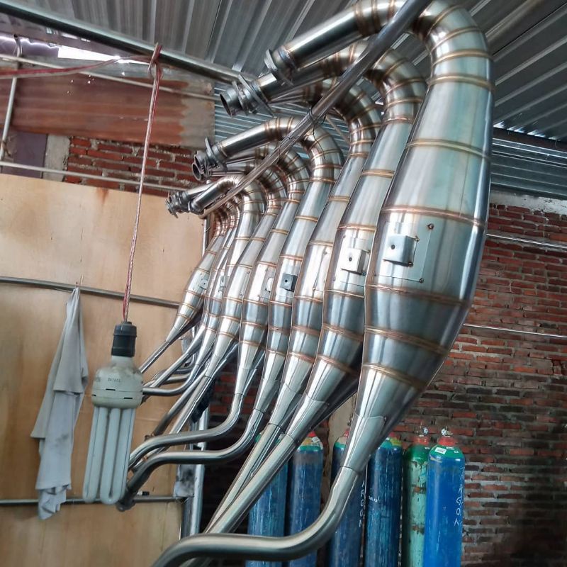 perut knalpot ninja 2tak stenlis super kobra R/RR/SS