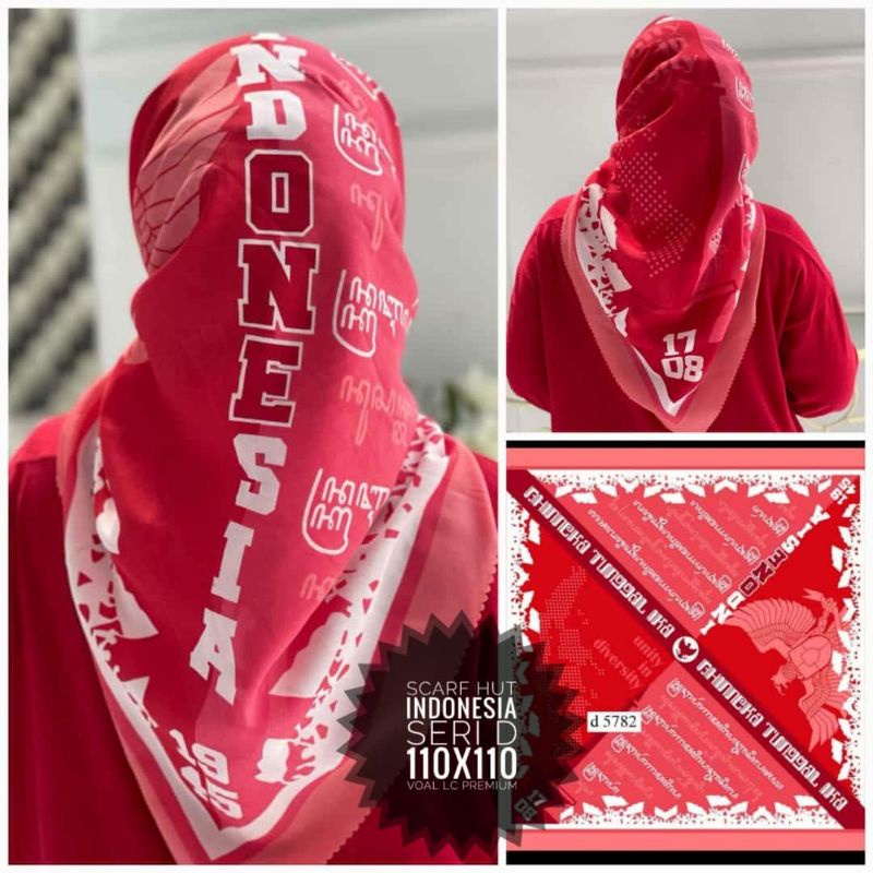 Segi4 Scarf Merah Putih