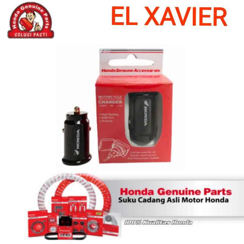 USB CHARGER MOTOR HONDA BEAT GENIO SCOOPY PCX150 SUPRA X ADV150 ORI AHM AKSESORIS HONDA AHM