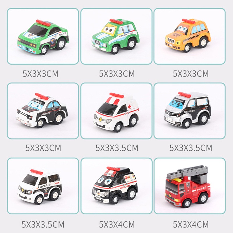 Mainan Mobil Mini Pull Back Warna-Warni Pullback Mobil Mobilan Kecil Fancy Pulback Colorful Mini Car Print/C 188