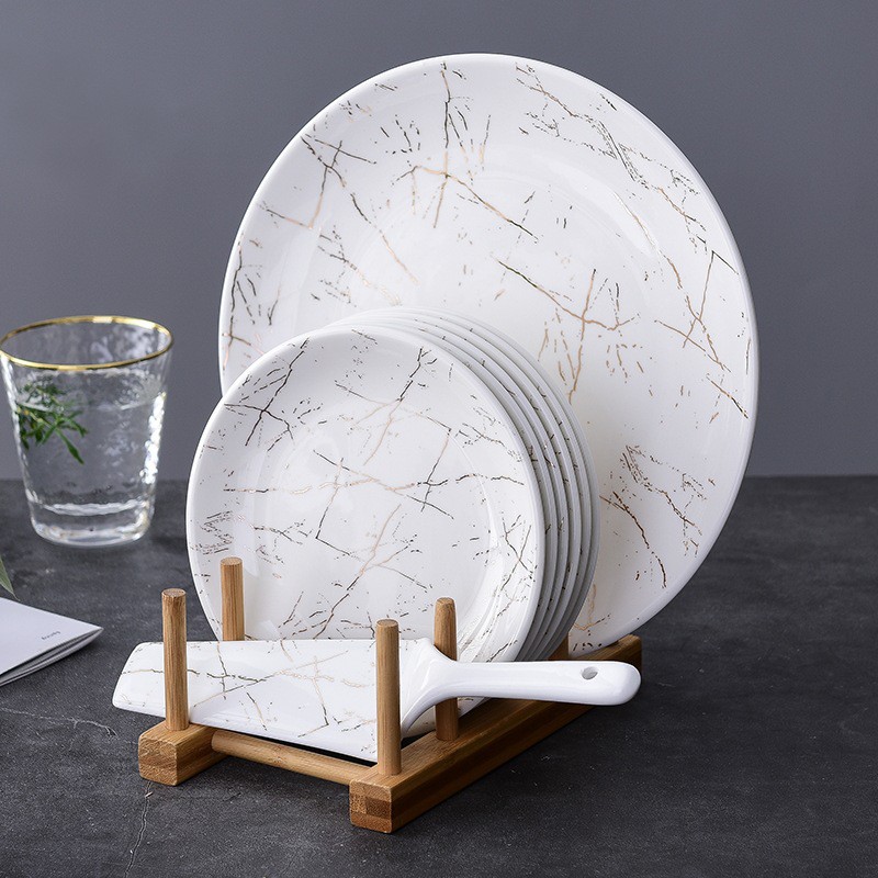 UNIK#TMM1 TEMPAT MAKAN MARBLE / PIRING CAKE / Piring Cake Marble Set / Piring Marble Kue