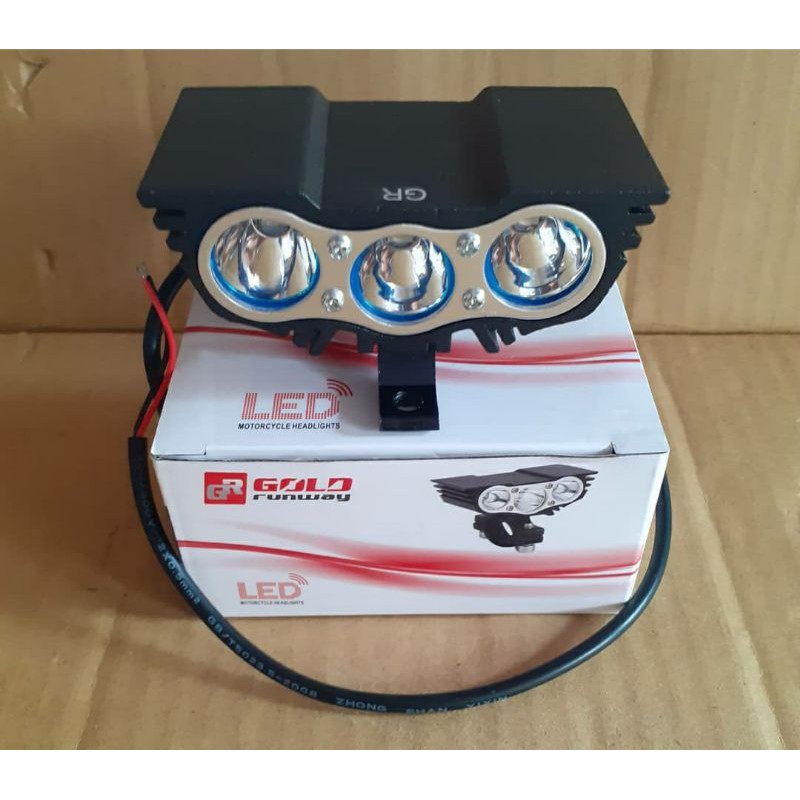 Lampu tembak model burung hantu 3 mata lampu sorot ultrafire led 3 mata owl bandungan rx king vixion
