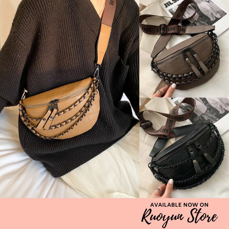 RYX - Saddle Brick Tas Selempang Korea Fashion Casual - Ori Import