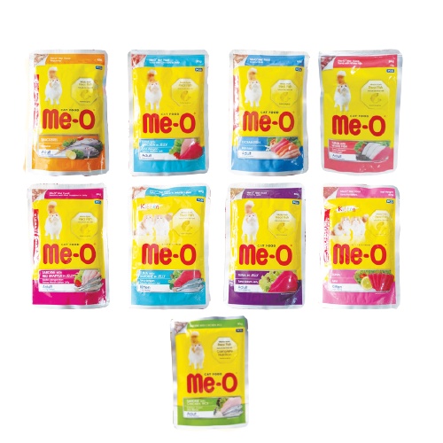 Makanan Kucing Basah ME-O Pouch 80 Gram / Meo Wet Cat Food Murah