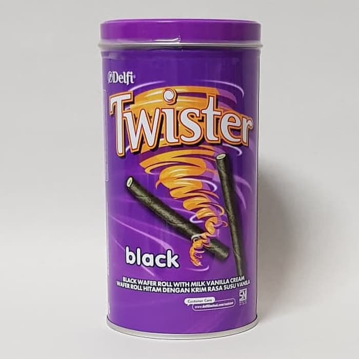TWISTER Kaleng 150gr Black Wafer Twister Astor Twister Black Twister Original