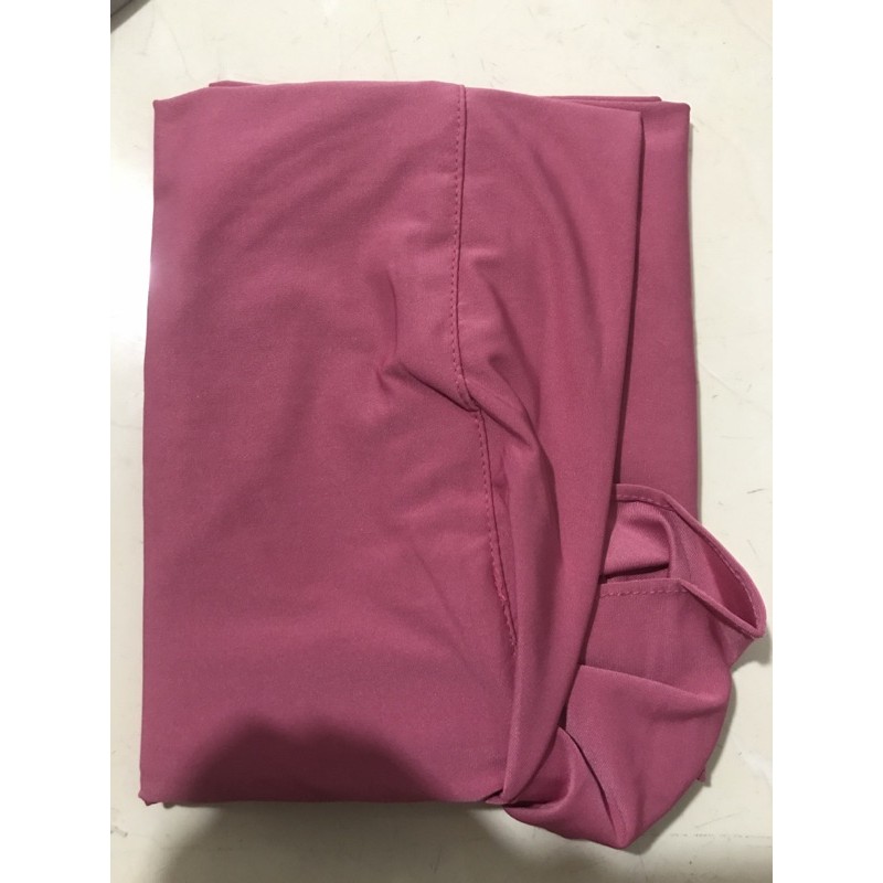 KERUDUNG MASKER SERIA NON PET/JILBAB MASKER NIQOB/BERGO HIJAB INSTAN JERSY-Dusty Pink