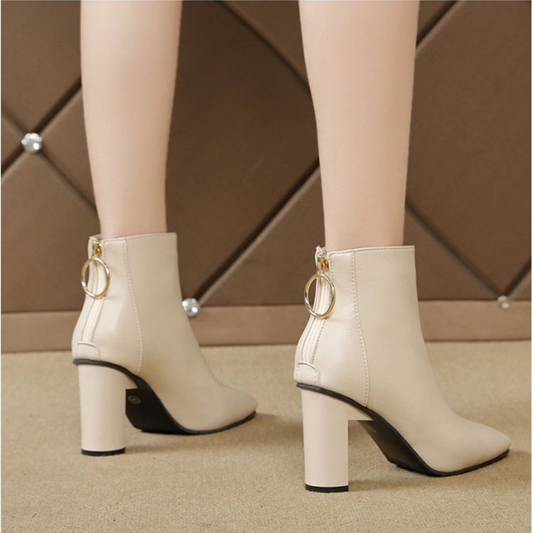 [ ORIGINAL IMPORT ] Sepatu Boots Heels Korea Wanita Import Premium Quality SI 164