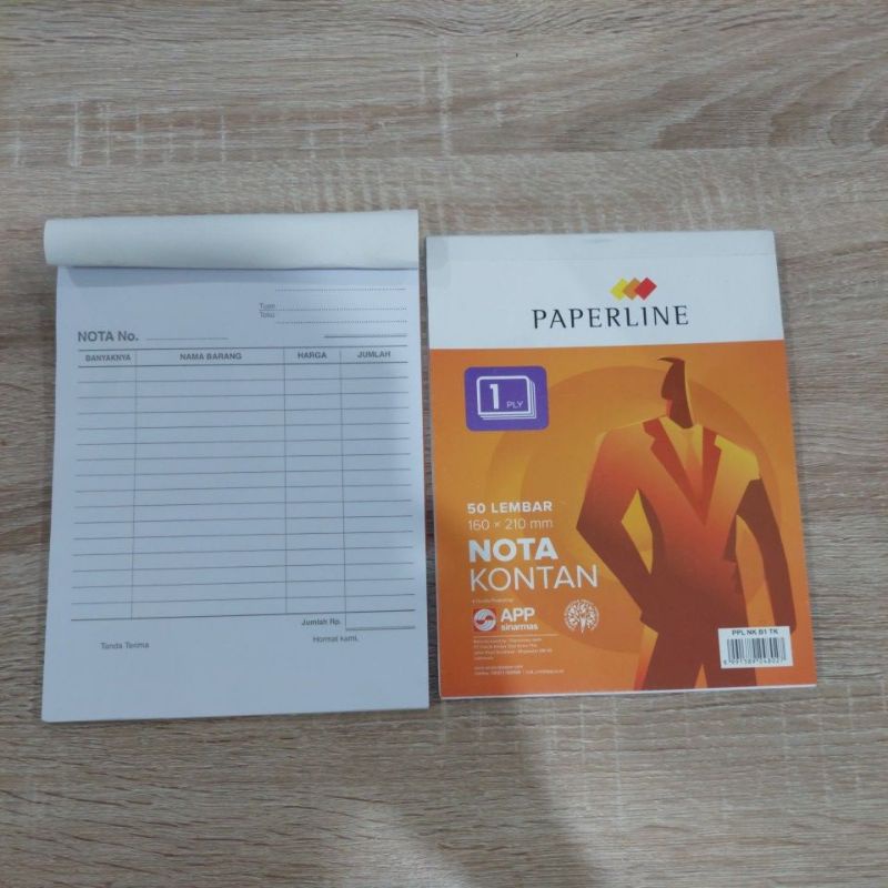 

Buku Nota Besar 1Ply B1 Paperline / Nota Kontan B1 PPL